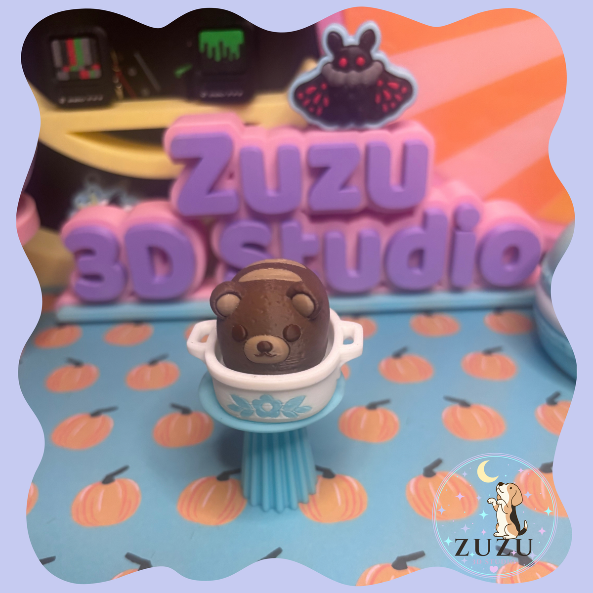 Cozy Bear Loaf Clicker | 3D Printed Sensory Fidget